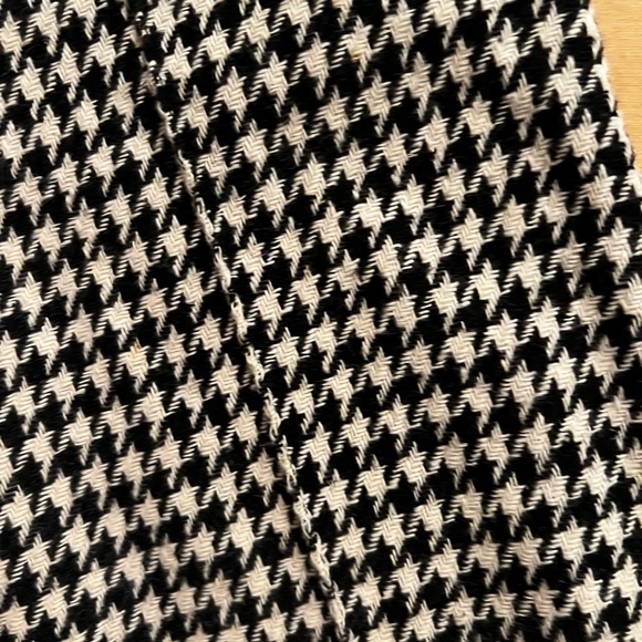 Wide Leg Vintage Wool Houndsooth black and white - Picture 3 of 10